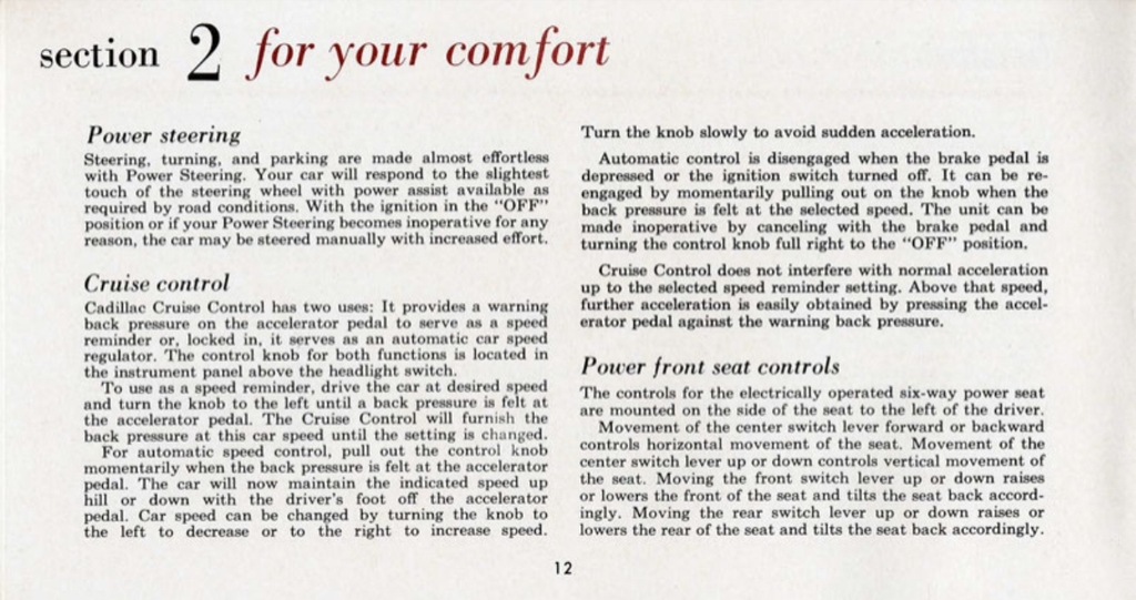 1960 Cadillac Eldorado Owners Manual Page 21